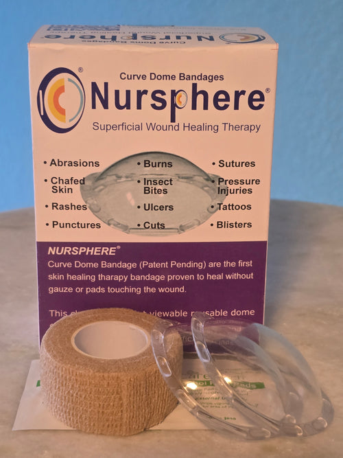 Nursphere® Original Curve Dome Bandages™ with Wound Tracker™ App