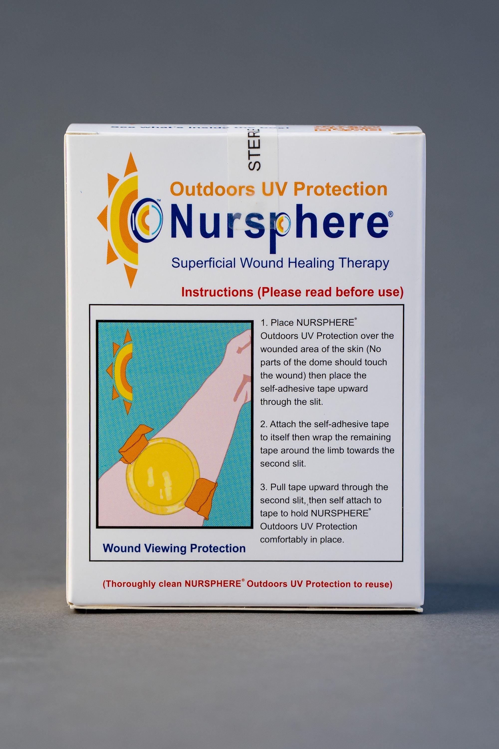 Nursphere® Original Outdoors UV Protection Dome Bandages with Wound Tracker™ App