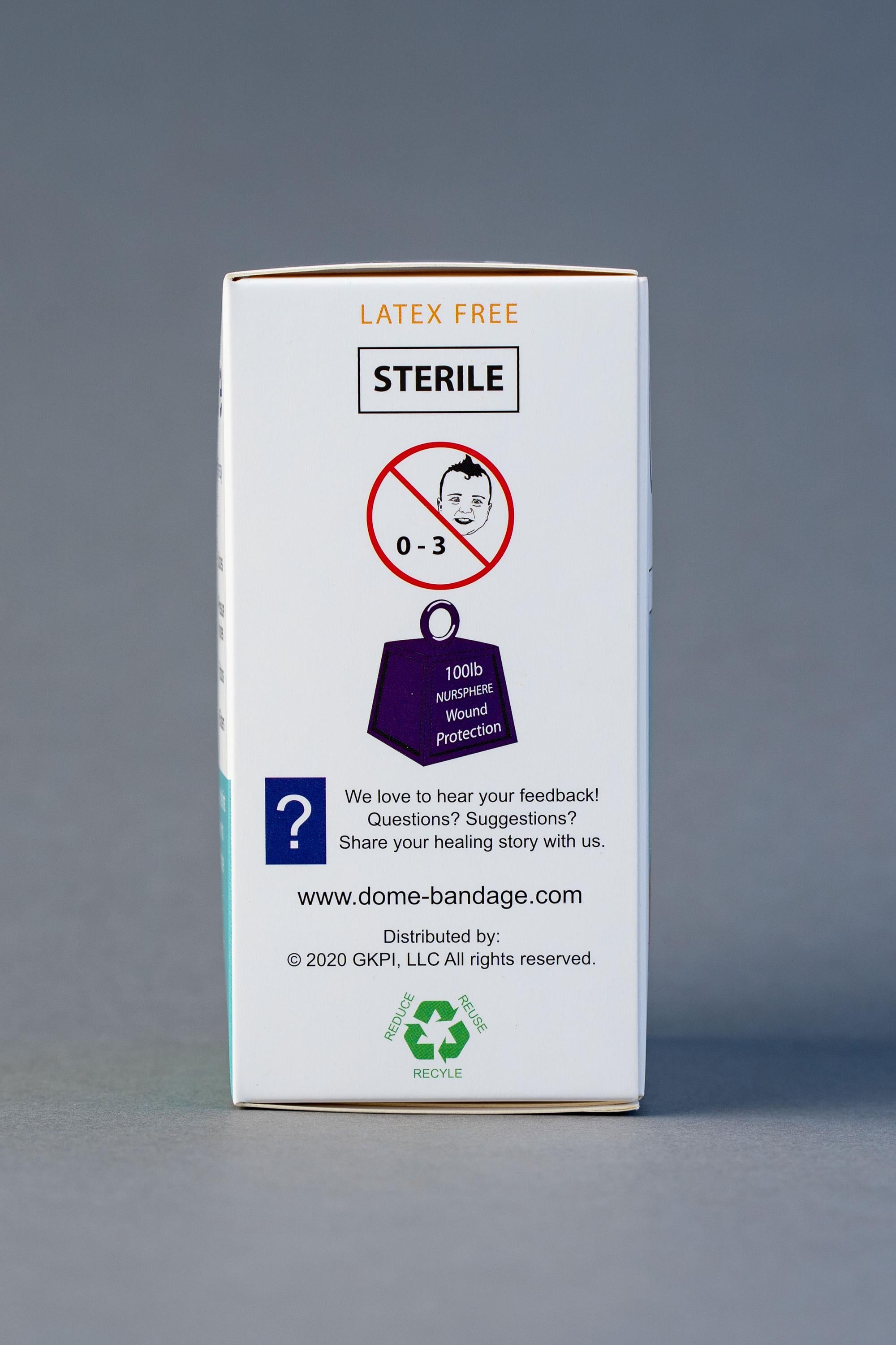 Nursphere® Original Clear Dome Bandages with Wound Tracker™ App