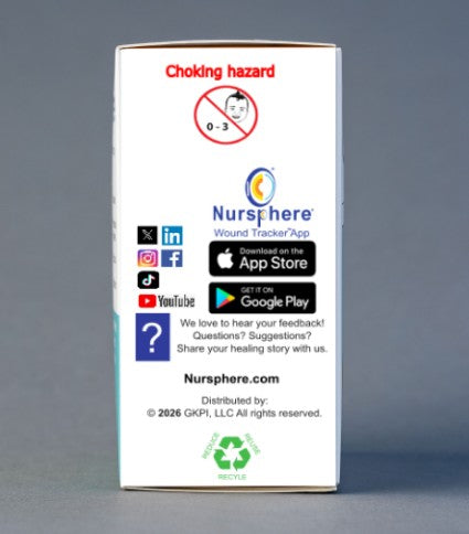 Nursphere® Original Clear Dome Bandages™ with Wound Tracker™ App