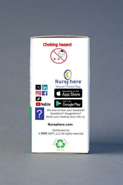 Nursphere® Original Double Wall and Finger AIR Dome Bandages™ with Wound Tracker™ App