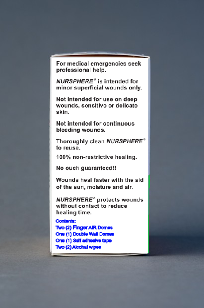 Nursphere® Original Double Wall and Finger AIR Dome Bandages™ with Wound Tracker™ App